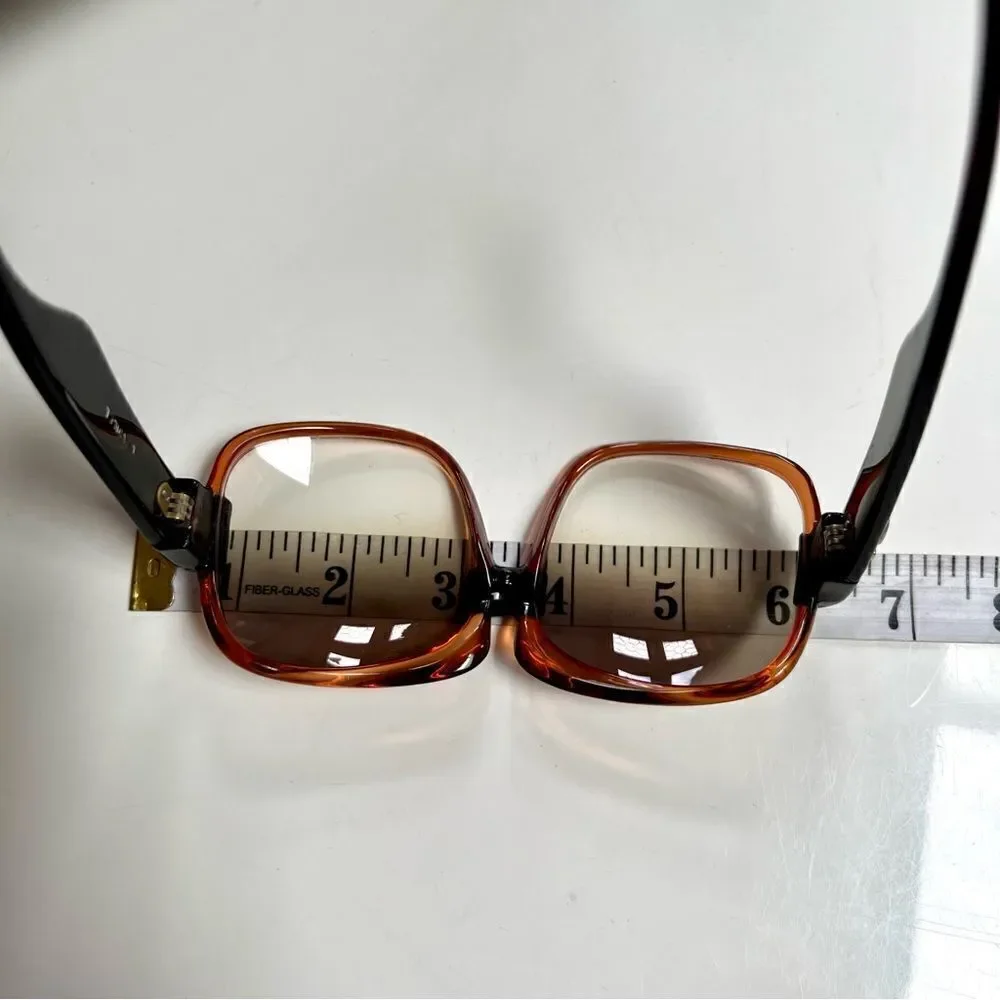 Swoonworthy MASSIVE 1970s Da Vinci Oversized Rose Brown Acetate Sunglasses
